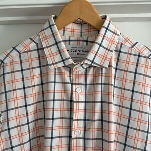 Mizzen & Main Leeward Collection Men’s Buttondown Shirt sz XL Trim Fit